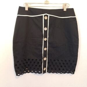 Red Berry Mini Eyelet Skirt